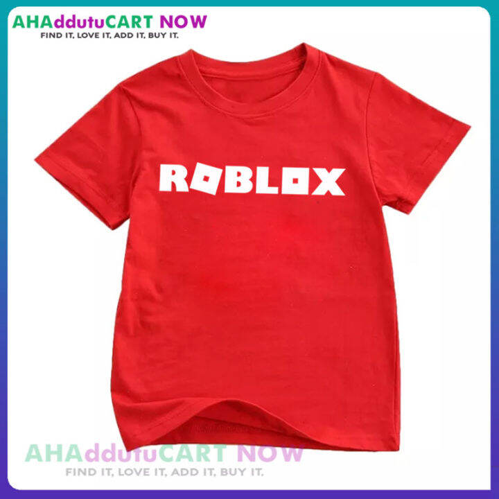 Kids Boys Girls Roblox Print Short Sleeve Crew Neck T-shirt Tee Tops