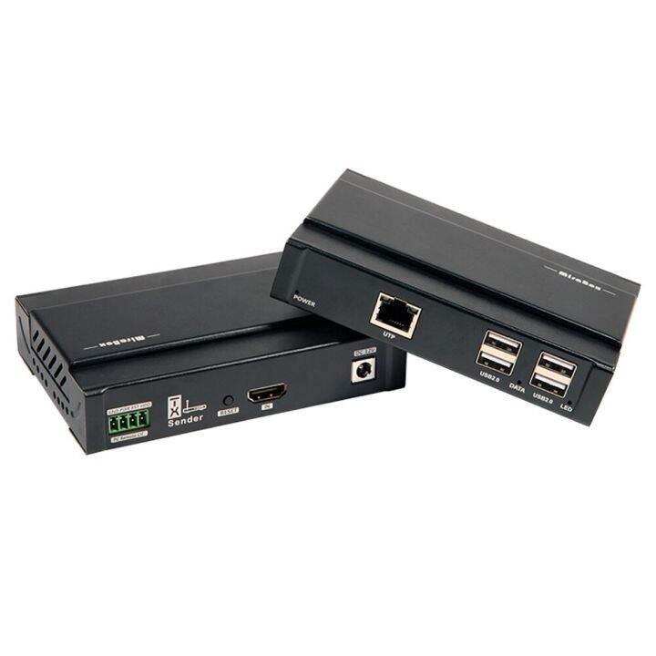 4K KVM Extender 80m No Latency HDMI Extender over UTP with USB2.0 Hub