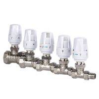 1/2" 3/4" 1" Brass Thermostatic Radiator Valve Straight Type Automatic Temperature Control Valve Floor heating Valves