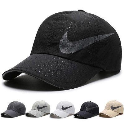 卐✙▽ Hat mens and womens summer thin section quick-drying baseball cap mesh breathable sunscreen sun hat outdoor sports cap