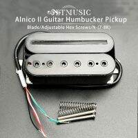 Alnico II กีต้าร์ไฟฟ้าใบมีด Humbucker/สกรูหกเหลี่ยมปรับกีตาร์ Pickup คอยล์คู่พร้อม4-การแยกม้วนสายเคเบิลสีดำ