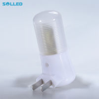 SOLLED 3W ปลั๊กผนังสวิตช์เปิด/ปิด LED ไฟกลางคืนสีขาวอ่อน