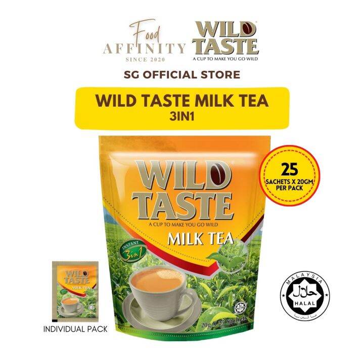 Kluang Wild Taste Milk Tea Instant 3in1 20gm x 25sachets by Food