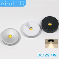 【LZ】♤┇  Etrnled 1w 12v pode ser escurecido holofotes interior mini foco led superfície redonda montado teto spots lâmpada vitrine armário casa