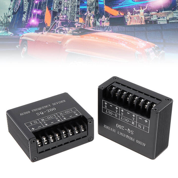 2Pcs 150W 3 Way Frequency Divider Car Audio Tweeter Midrange Woofer