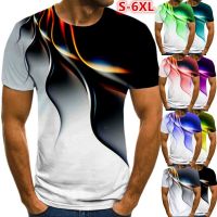 2023 Customized Fashion Men 3D Printed T-Shirt Personality Lightning T Shirt Short Sleeve Casual T Shirt New Summer Fas，Contact the seller for personalized customization