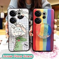 Soft Case Kickstand Phone Case For Tecno Camon20 Premier/CK9n Dirt-resistant Cartoon Cute Waterproof TPU glisten