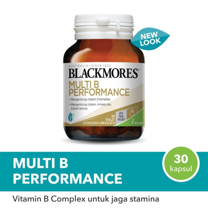 Blackmores Multi B Performance 30 Kapsul | Lazada Indonesia