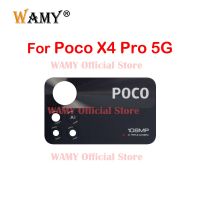 2pcs / lot Original Camera Glass Lens Replacement สําหรับ Xiaomi Poco X4 Pro 5G / Poco M4 Pro 4G Back Camera ฝาครอบเลนส์