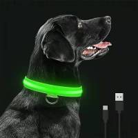 Usb Charging Led Dog Luminous Collars Adjustable Anti-LostAvoid Car Accident Night Light Safety Led Dogs Collar Accessories