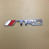 โลโก้ * TRD ติดรถ Toyota งานโลหะ ขนาด* 2.3 x 14.5 cm ราคาต่อชิ้น