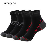 5 PairsLot Mens Running Socks Casual Outdoor Sports Cotton Orange Red Stripes Compression Black 15 Styles Travel Hot Sale 2022