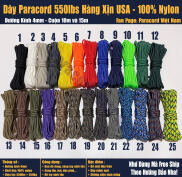 Dây dù Paracord 550lbs Hàng Xịn USA 100% Nylon màu 21-25