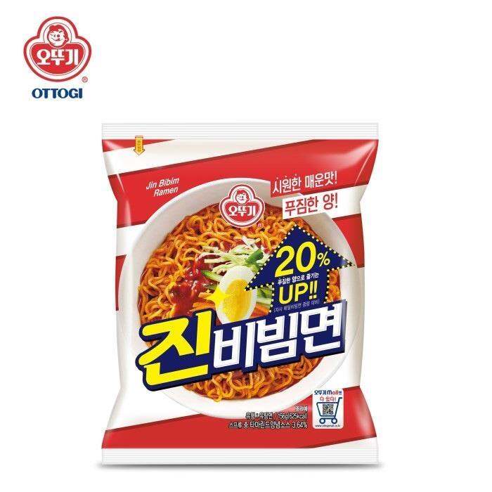 Ottogi Jin Bibimyeon Ramyun Noodles (Non Soup) Korean noodles Food