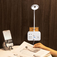 Creative Wall Table Lamp Socket Baby Mom Watching Baby Nursing Learning Bedside Lamp USB Wireless Two Three-Pin Power Strip Rows