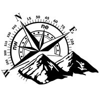 ✜✜ JP exterior decoration Die Cut Vinyl Decals of various sizes for compass wind rose waterproof car decor cover scratch sticker