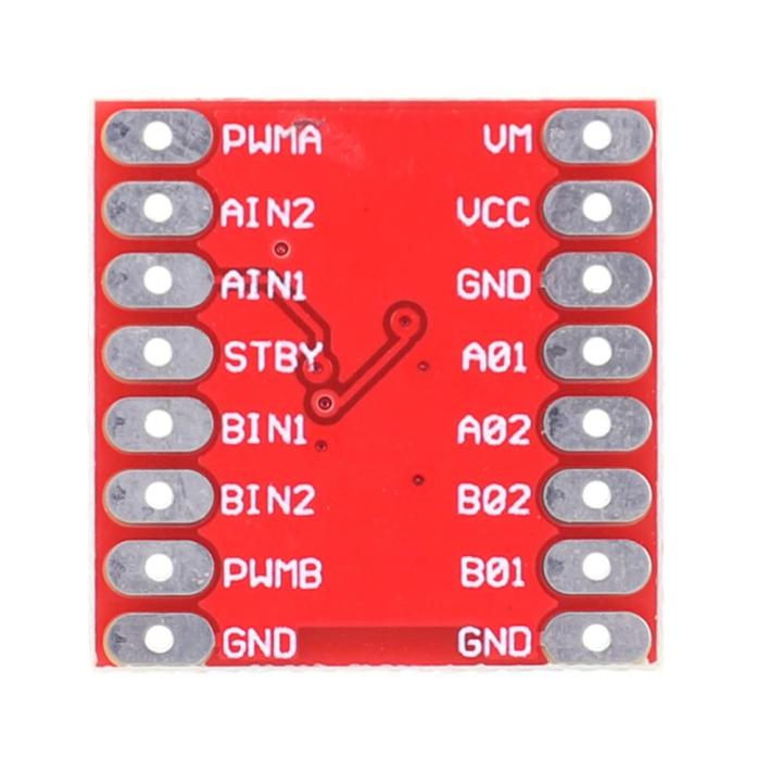 บอร์ดตัวควบคุมไดร์ฟเวอร์มอเตอร์-tb6612fng-1-2a-โมดูลตัวควบคุมไดร์ฟเวอร์มอเตอร์8ขาสำหรับไมโครคอนโทรลเลอร์-arduino