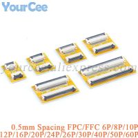 2pcs FFC FPC 0.5MM Flexible Flat Lengthen Extension Board Adapter Plate Board PCB 6P 8P 10P 12P 16P 20P 24P 26P 30P 40P 50P 60P