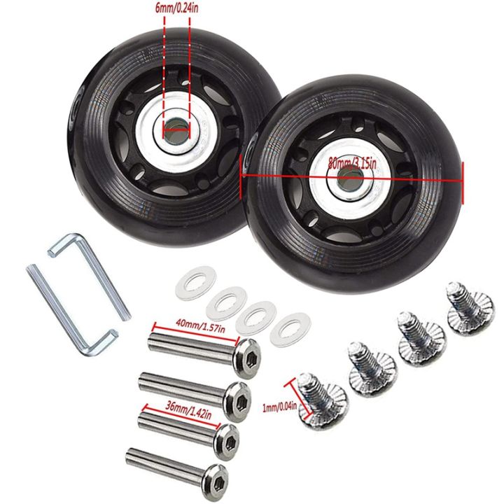 suitcase-luggage-wheel-spare-parts-kits-rubber-universal-wheels-swivel-caster-bearingtool-od-80-w-24-id-6-axles-36-40mm