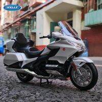 โมเดลรถจักรยานยนต์แข่งอัลลอย1:12 HONDA Gold Wing แบบจำลองไดโอดโลหะของเล่นเด็กของขวัญ