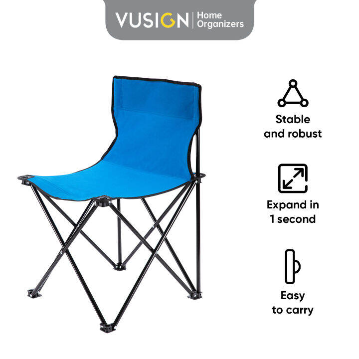 Vusign by Deli Portable Outdoor Folding Chair VS900/VS901/VS902 Lazada PH