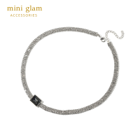 Miniglam Amanda Crystal Choker Necklace สร้อยคอโชคเกอร์คริสตัลสีเงิน