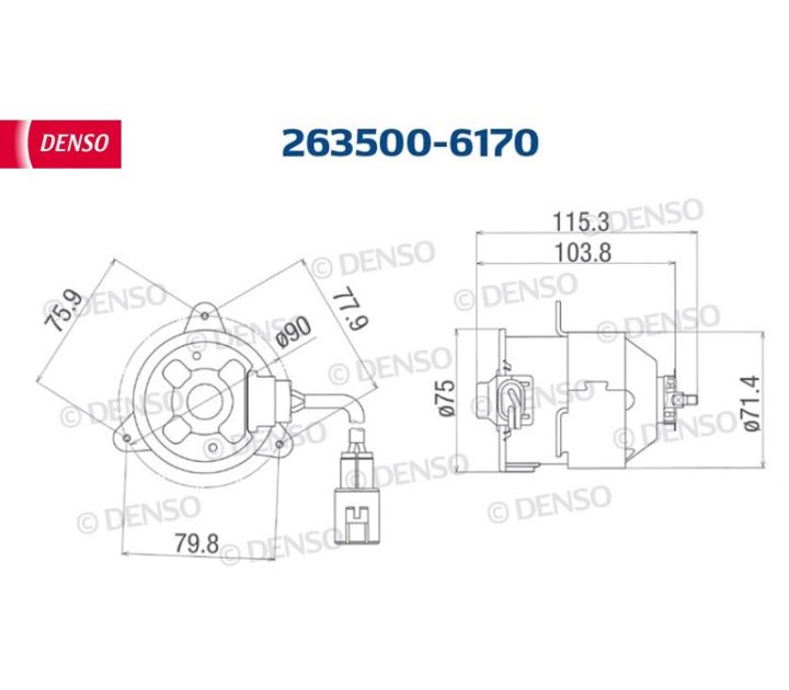 มอเตอร์คอนเด็นเซอร์เด็นโซ่-263500-61704w-toyota-camry-2002-2006-acv30-toyota-wish-2003