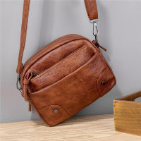 Vintage Simple Women Shoulder Bags Small Handbag Crossbody Phone Purse Pack Soft PU Leather Square Messenger Bags