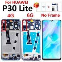 【❖New Hot❖】 jing0saf สำหรับ Huawei P30 Lite โนวา4e จอ Lcd แบบสัมผัสขนาด6.15นิ้วพร้อมชุดหน้าจอดิจิตอลกรอบสำรอง Mar-lx1 Al01 Lx2