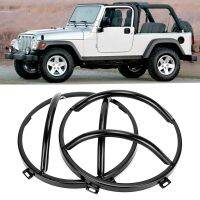 ตัวป้องกันฝาครอบไฟหน้าแบบเหล็กสำหรับ JEEP Wrangler TJ 97-06