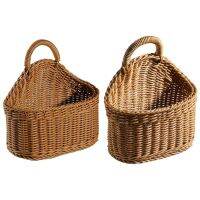 Handmade Woven Hanging Basket Multifunctional Natural Straw Grass Water Wall Basket Home Garden Wall Home Decor Wedding