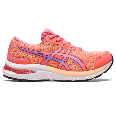 ASICS :  GEL-CUMULUS 24 GS KIDS RUNNING รองเท้า เด็ก รองเท้าผ้าใบ รองเท้าเด็ก ของแท้  PAPAYA/DUSTY PURPLE