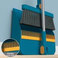 1set/2pcs Upright Dustpan And Broom Combo Set, Sweeping Kitchen Wood Floor Pet Hair, Cleaning Su