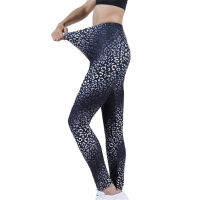 【cw】YGYEEG Push Up Leggings Womens Leopard Fitness Black Leggins y High Waist Legins Workout Leaf Pattern Polyester Jeggings