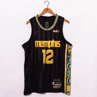 ยอดนิยม เทรนด์บุคลิกภาพผู้ชาย NBA Season Memphis 2021 เสื้อกีฬาบาสเก็ตบอล 12 Ja Morant Jersey bz LGnmmn52JJlppe90 สีดํา