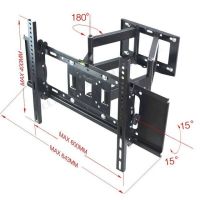 ชุดขาแขวนทีวี ขนาด 26- 55นิ้ว หมุนซ้าย ขวา ยืด เข้า ออกได้ดั่งใจ  Functional two Arm Full Motion Tilt Swivel LED TV Wall Mount Bracket 26"-55"