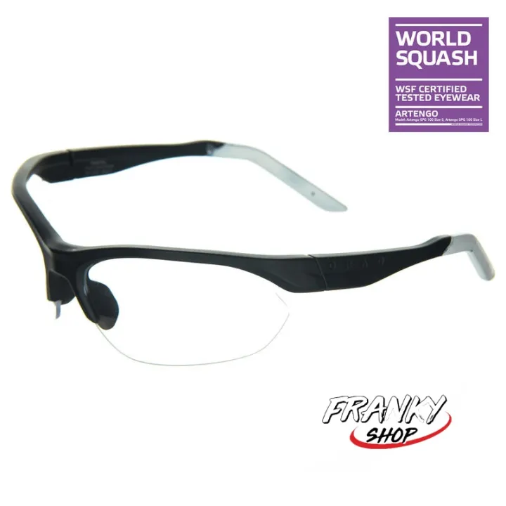 แว่นตาสควอช แว่นตาเล่นสควอชทรงหน้ากว้าง ขนาด L Wide Face Squash Glasses