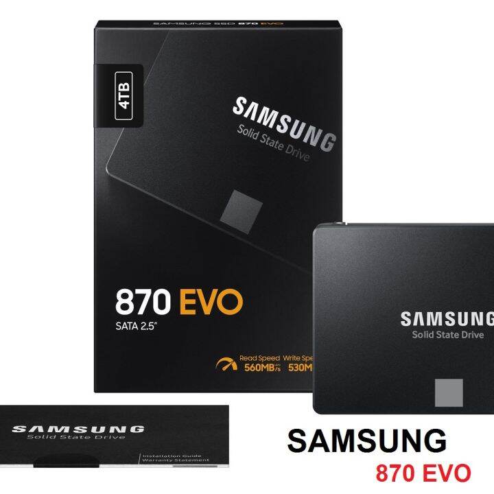 250GB / 500GB / 1TB / 2TB / 4TB Samsung 870EVO 2.5" SATA6 SSD Drive