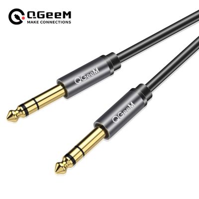 QGEEM 6.5mm 6.35mm Jack Audio Cable 6.35 Jack Male to Male Aux Cable 1m 2m 3m for Guitar Mixer Amplifier Bass 6.35mm Aux Cable