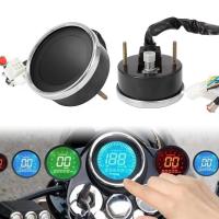 รถจักรยานยนต์ Speedometer Night Vision Dial เครื่องวัดระยะทาง Universal Digital Tachometer Modified Gauge พร้อมหน้าจอใสแบบพกพา