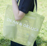 กระเป๋าตาข่ายใหม่ของญี่ปุ่น Dean &amp; Deluca กระเป๋าตาข่ายสำหรับว่ายน้ำกระเป๋าชายหาดวันหยุดกระเป๋าช้อปปิ้งสำหรับฤดูร้อน