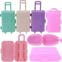 Doll Accessories Suitcase Trolley Case Barbies Clothes Storage Doll Plastic Fashion Suitcase Christmas Gifts For Barbies Dolls