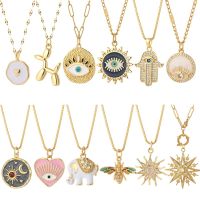 【DT】hot！ Necklace Evial Eyes for Irregular Pendant Ladies Jewelry the Neck