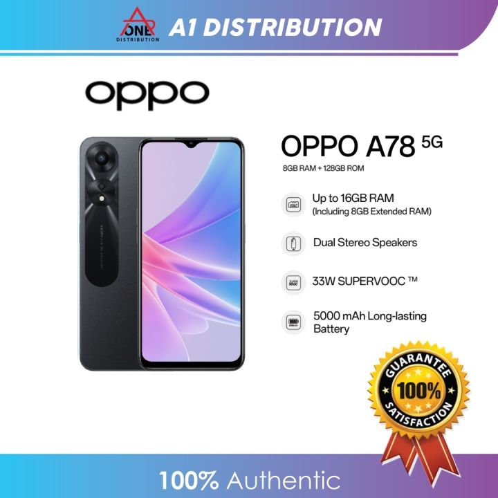 Oppo A78 5G (Glowing Blue, 8GB RAM, 128 Storage)