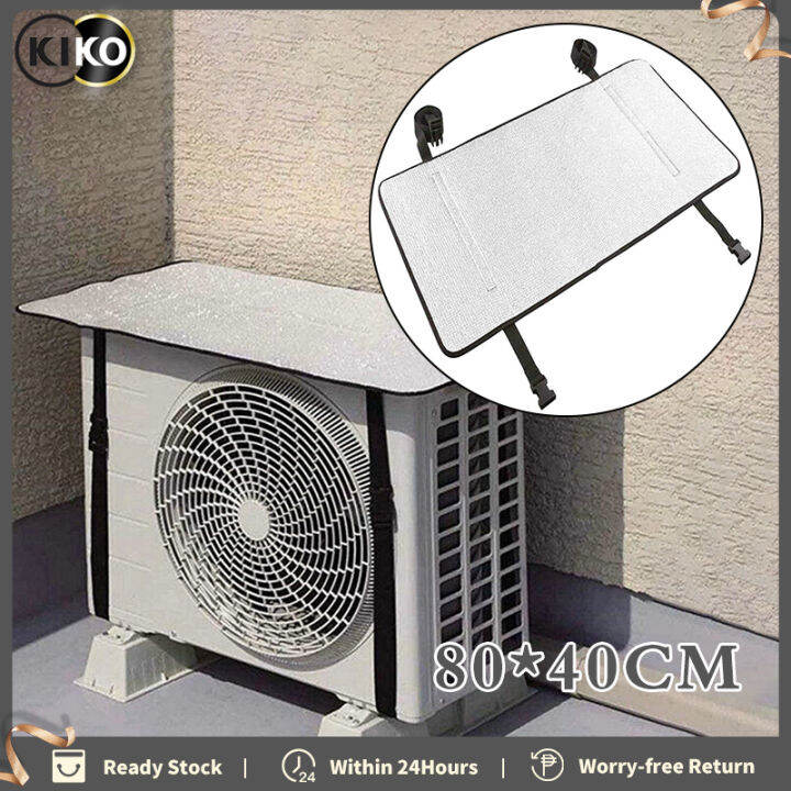 Outdoor Unit AirCon Cover Conditioner Waterproof Dust Cover Aluminum