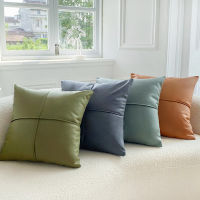 Light Luxury Modern Cushion Cover Waterproof Tech Cloth Cushion Cover Soft Waist Pillow Cover For Sofa Living Room 45*45 Solid Colors Decorative Pillows Home Decor Pillowcase