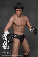 19ซม.Bruce Leeต่อสู้รุ่นPVC Action Figure Collectionของเล่น