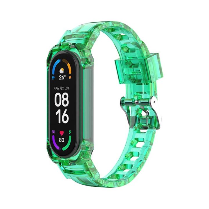 vuaerang-โปร่งใสสำหรับแถบ-xiaomi-mi-7-6-5-4-3สายนาฬิกาธารน้ำแข็ง-tpu-อุปกรณ์สายรัดนาฬิกาสายข้อมือสำหรับเปลี่ยนโปร่งใส