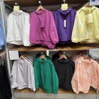 UNIQLO ชุดเดรส UPF50แบบพกพาสำหรับ456087/457470ฤดูร้อนเสื้อคลุมกันแดด