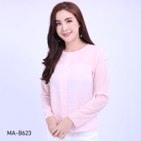 VERONIQA Blouse AM-B623 by AMILA ชีฟองชีราเม้นท์ แขนยาว FS20230619